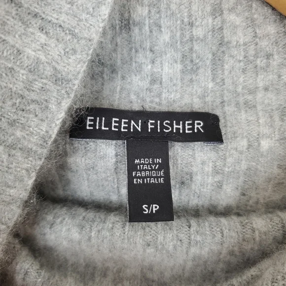 Eileen Fisher Cashmere Split Turtleneck Sweater - Picture 2 of 14
